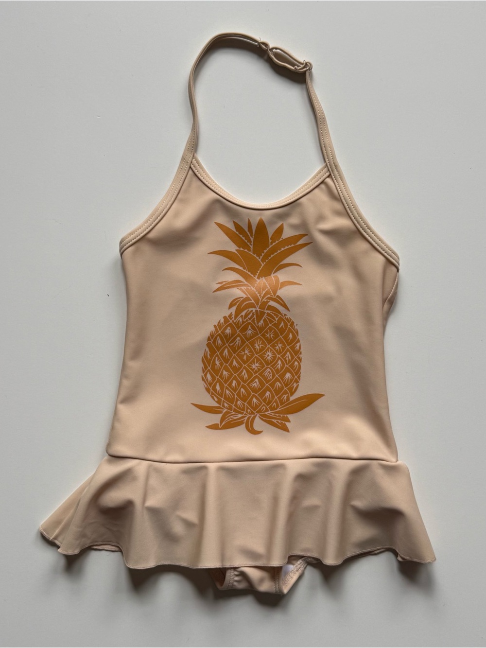 Mini Rodini Baby Girl One-Piece Swimsuit with Pineapple Graphic - Size 9-18M